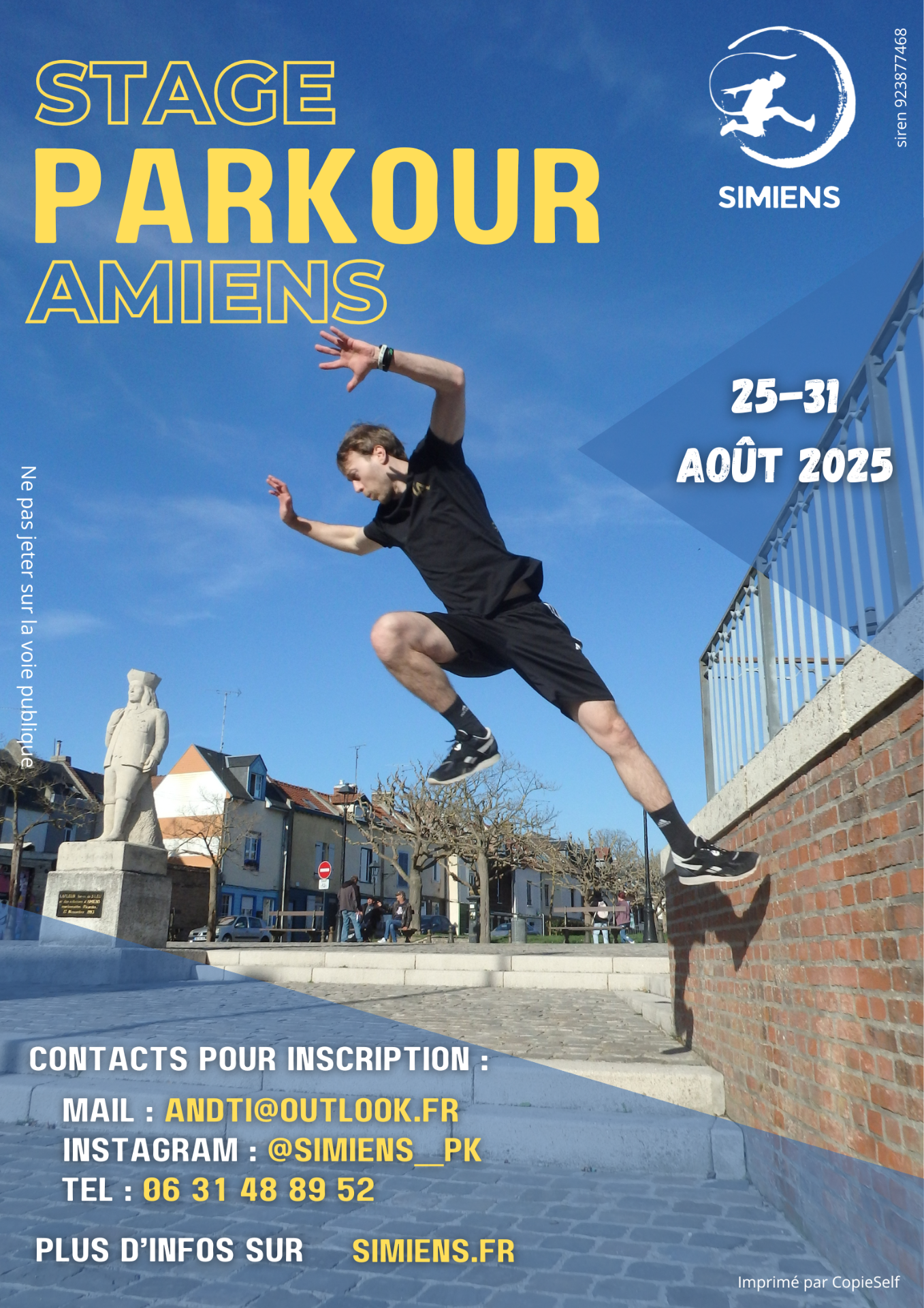 Stage Parkour SIMIENS