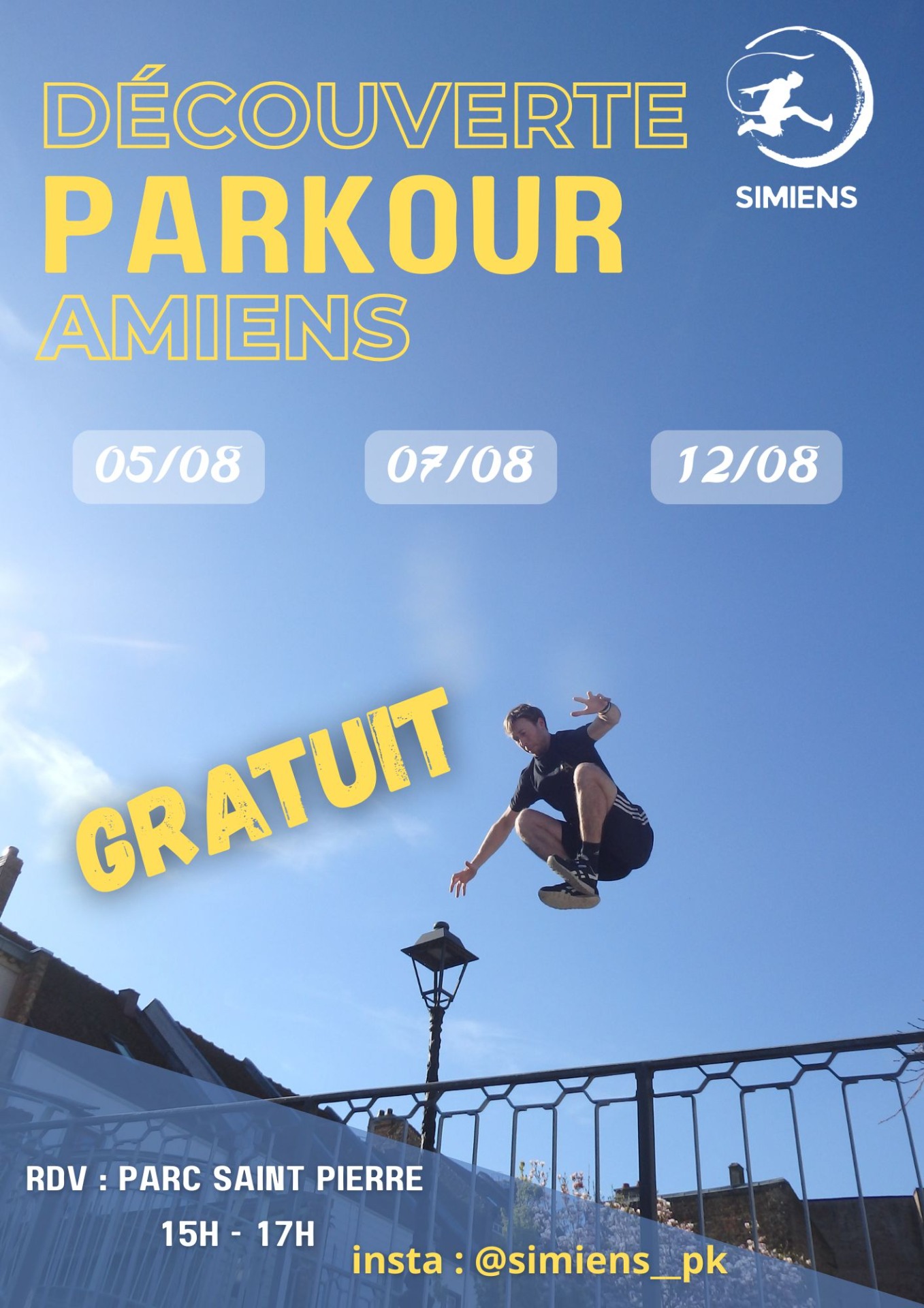 Parkour SIMIENS Service Jeunesse Amiens